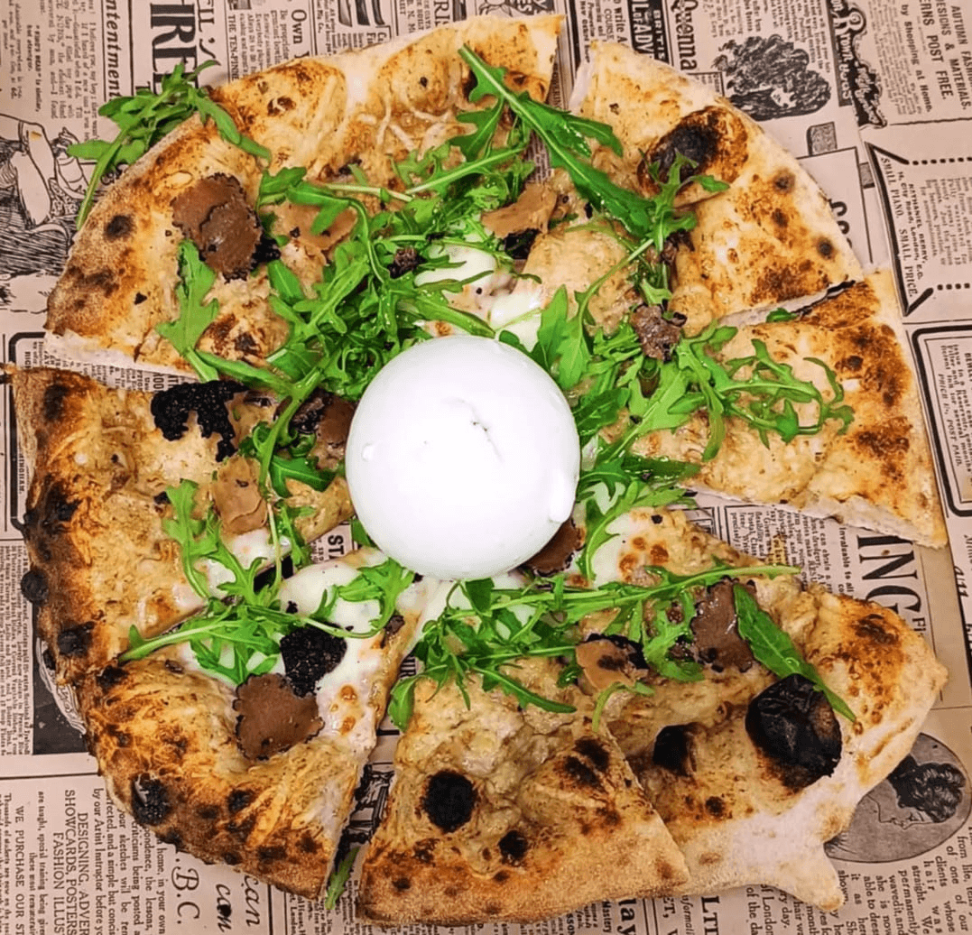 Pizza haut de gamme burrata