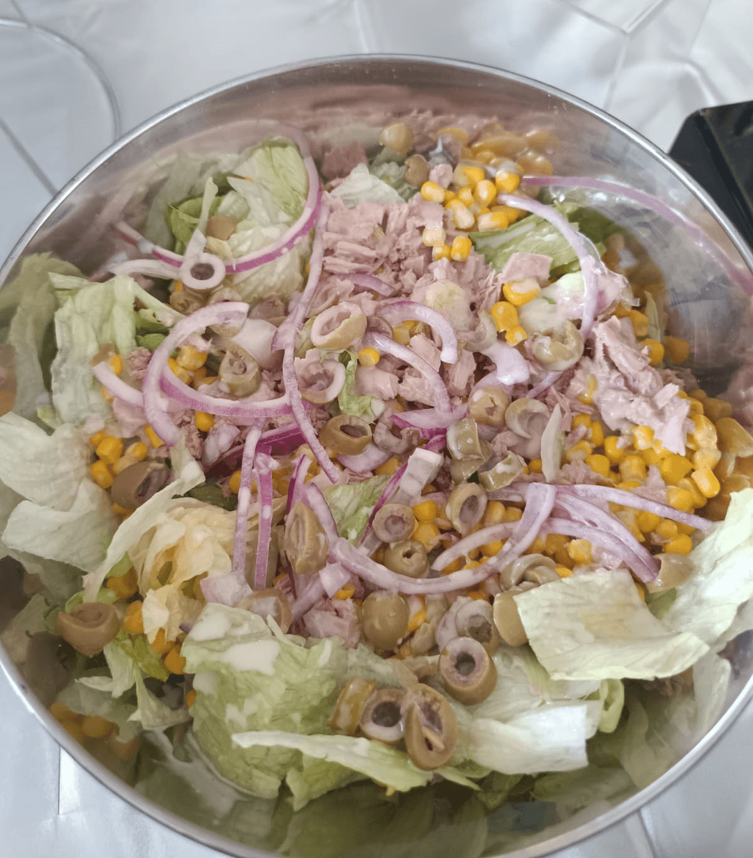 Salade avec burrata